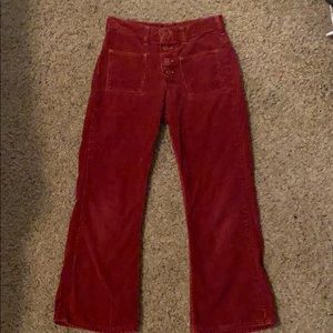 Flare high rise pants